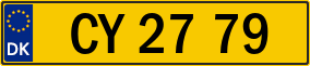 Trailer License Plate